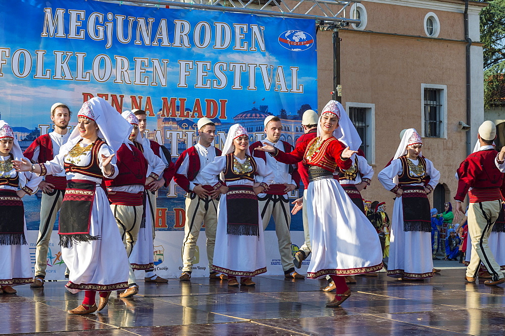 International Folklore Festival, Youth Day, Skopje, Macedonia, Europe