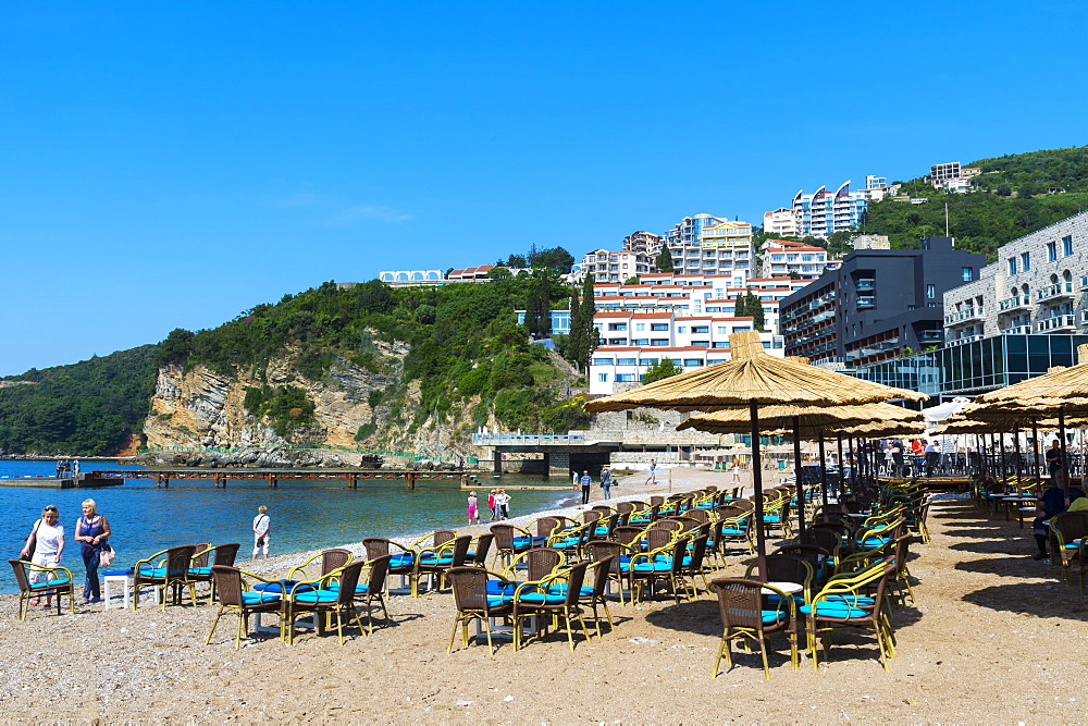 Mogren beach in Budva, Montenegro, Europe