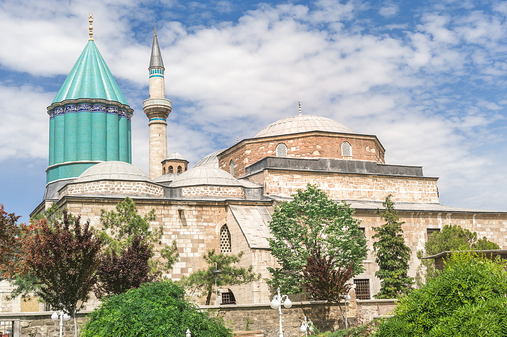 Mevlana (Rumi) mausoleum, Konya, Anatolia, Turkey, Asia Minor, Eurasia 