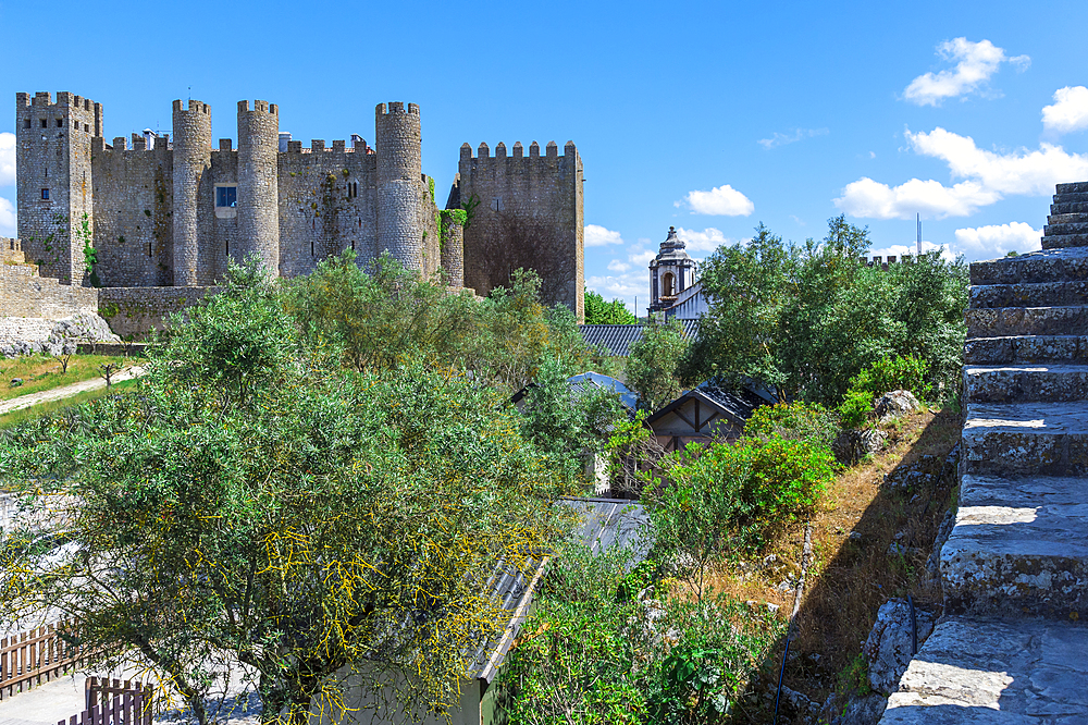 Obidos castle, Leiria District, Estremadura, Portugal, Europe