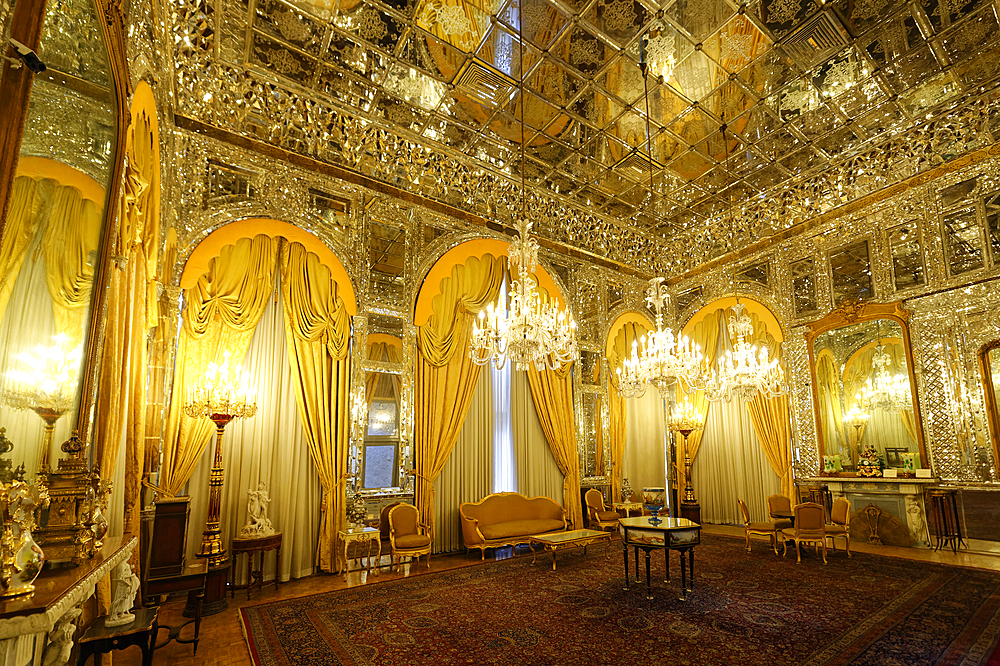 Brilliant Hall, Golestan Palace, UNESCO World Heritage Site, Tehran, Islamic Republic of Iran, Middle East