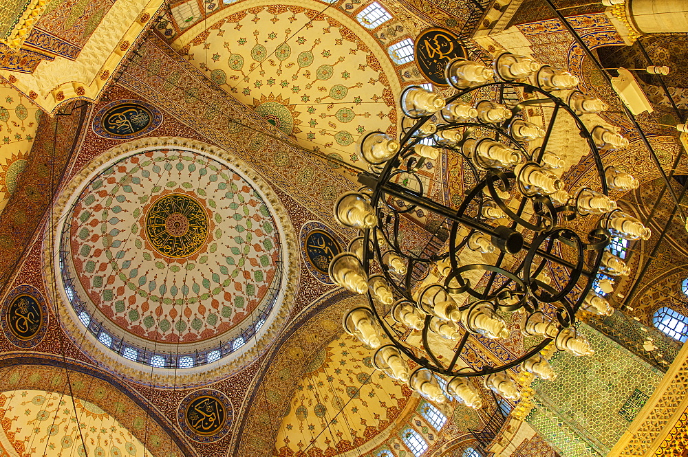 Yeni Cami or the New Mosque, Domes and cupolas, Istanbul Old city, Turkey