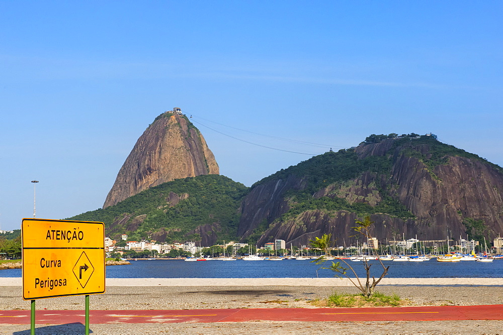 Sugar Loaf Mountain viewed from Botafogo, Rio de Janeiro, Brazil, South America 