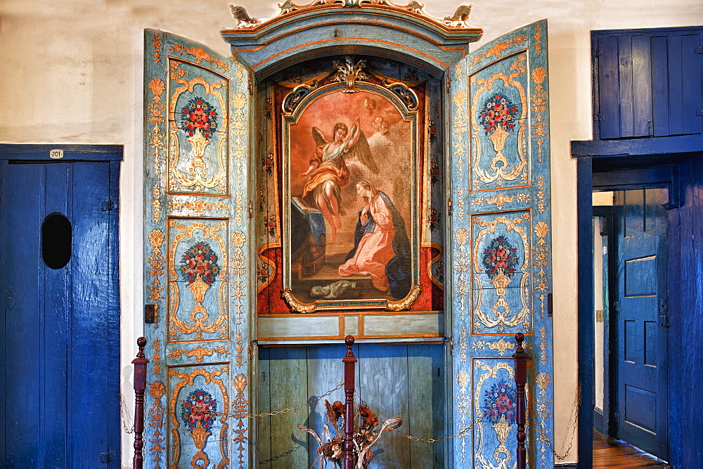 Interior of the Casa da Gloria, Diamantina, UNESCO World Heritage Site, Minas Gerais, Brazil, South America 