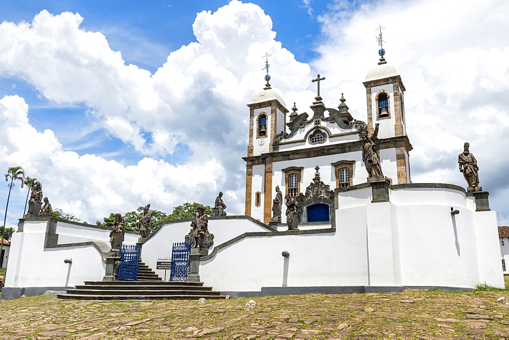 Santuario de Bom Jesus de Matosinhos, Aleijandinho masterpiece, Congonhas do Campo, UNESCO World Heritage Site, Minas Gerais, Brazil, South America 