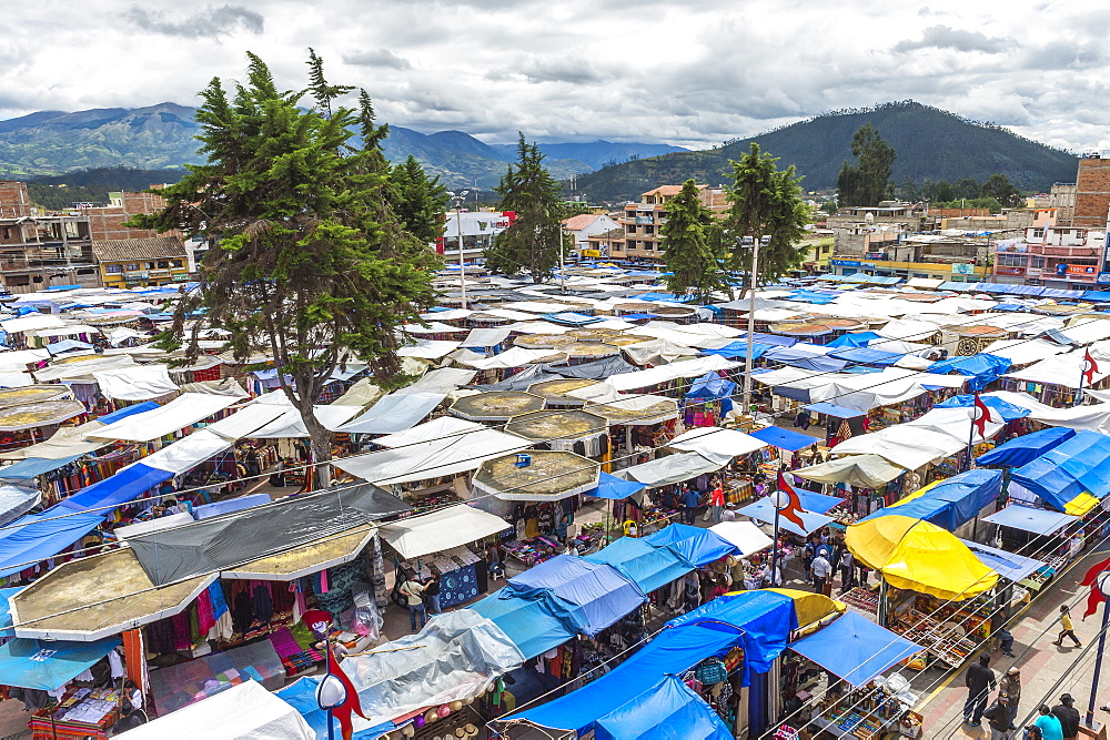 Otavalo market, Imbabura Province, Ecuador, South America 