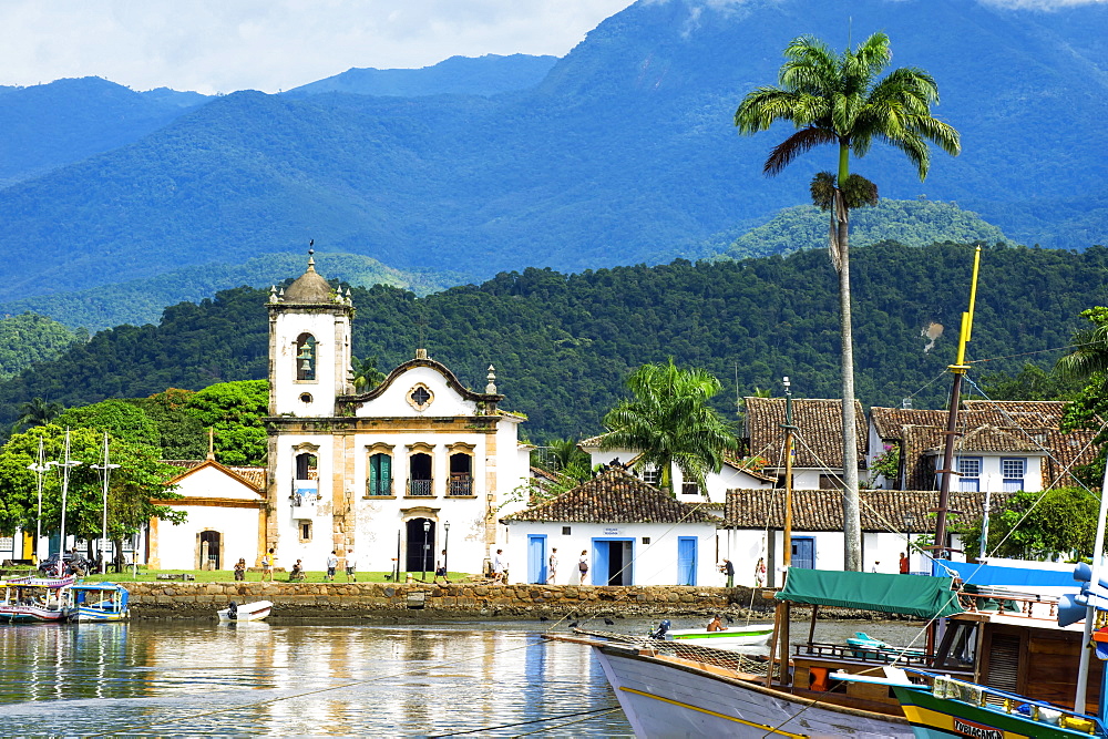 Santa Rita Church, Paraty, Rio de Janeiro state, Brazil, South America