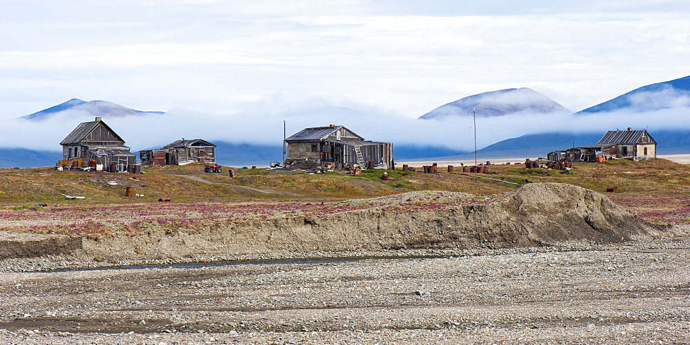 Doubtful Village, Wrangel Island, UNESCO World Heritage Site, Chuckchi Sea, Russian Far East, Russia, Europe 