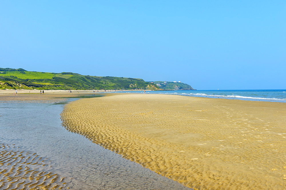 Beach near Cap Griz Nez, Cote d'Opale, Region Nord-Pas de Calais, France, Europe 