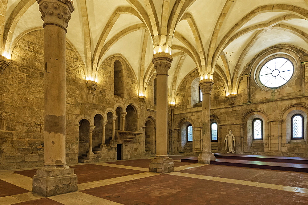 Refectory, Santa Maria Monastery, UNESCO World Heritage Site, Alcobaca, Estremadura, Portugal, Europe