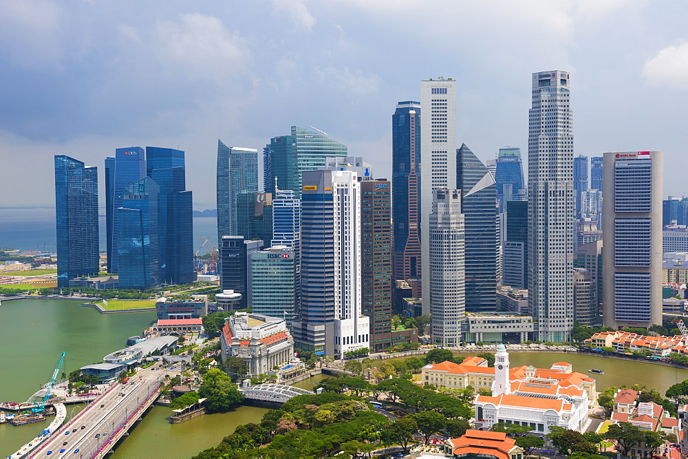 Downtown center financial district, Singapore, Southeast Asia, Asia