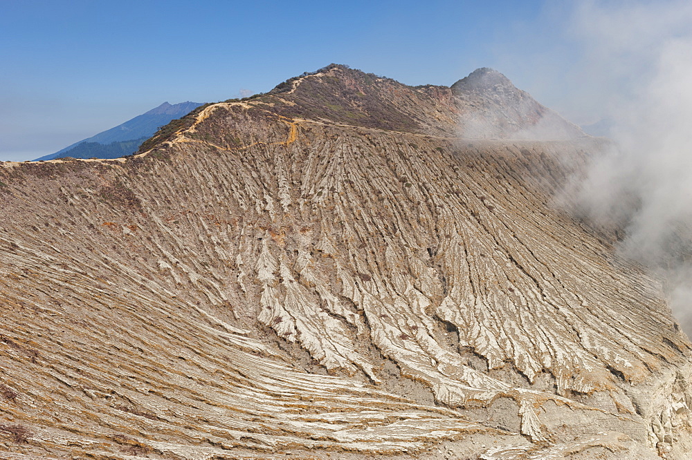 Kawah Ijen volcano slope (Ijen crater), Banyuwangi, East Java, Indonesia, Southeast Asia, Asia