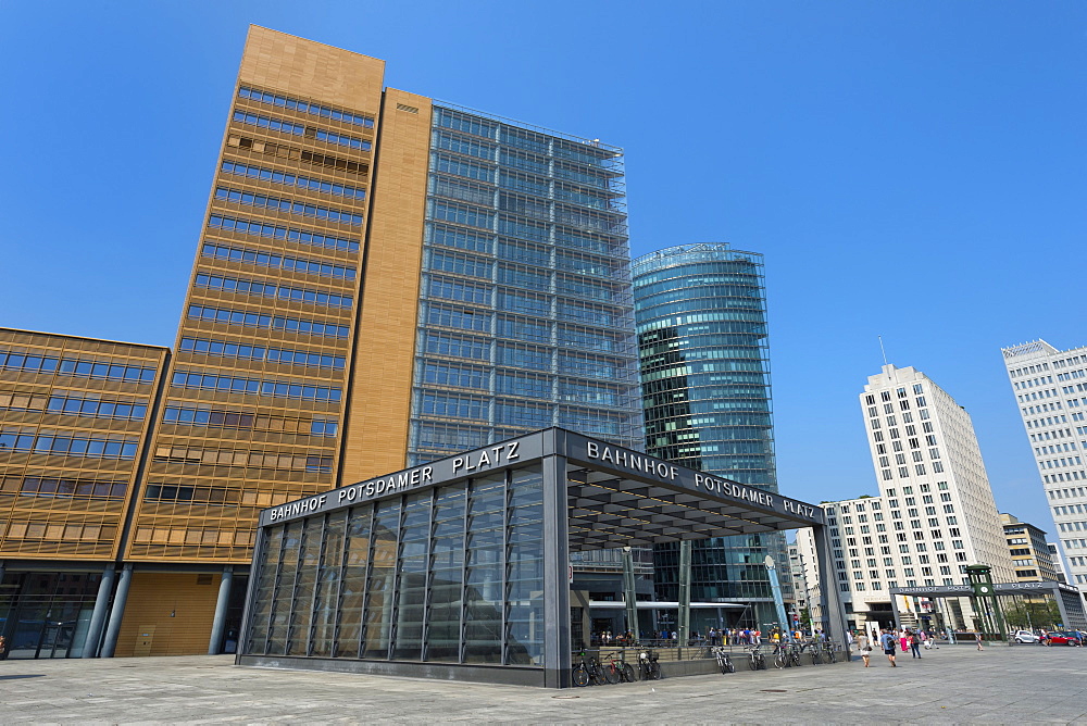 Postdamer Platz and Railway station, Berlin, Brandenburg, Germany, Europe