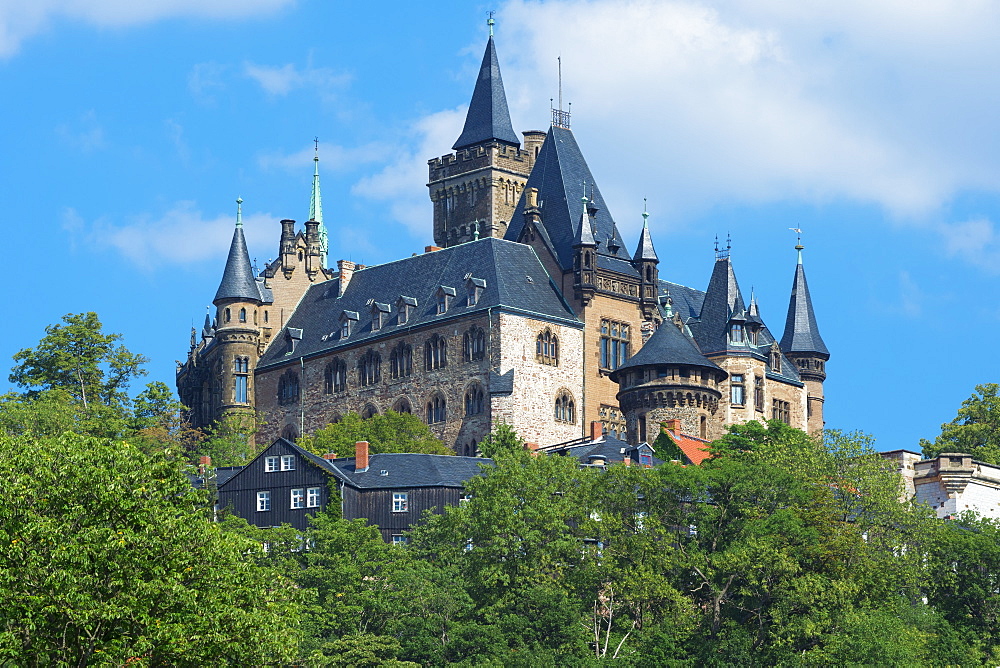 Wernigerode Castle, Harz, Saxony-Anhalt, Germany, Europe