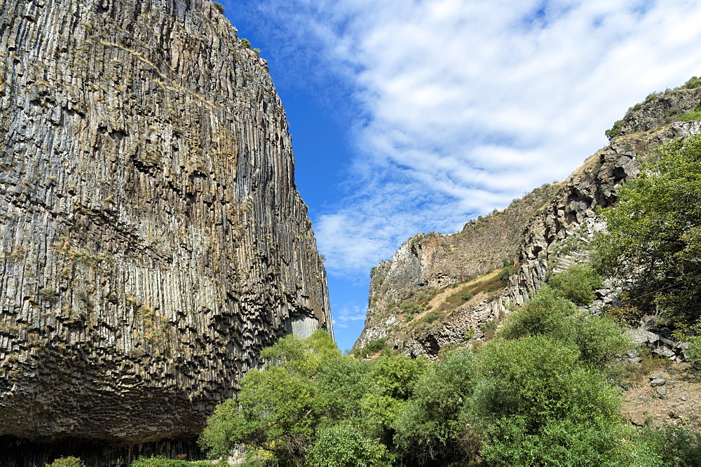 Symphony of Stones, Basalt columns formation along Garni gorge, Kotayk Province, Armenia, Caucasus, Asia