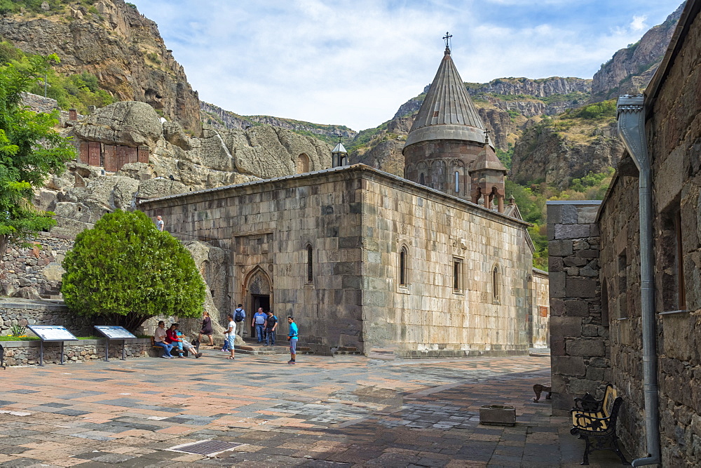 The 4th century Geghard Monastery, UNESCO World Heritage Site, Kotayk Province, Yerevan, Armenia, Caucasus, Asia