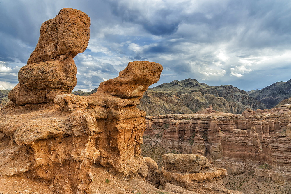 Sharyn Canyon National Park and the Valley of Castles, Tien Shan Mountains, Kazakhstan, Central Asia, Asia