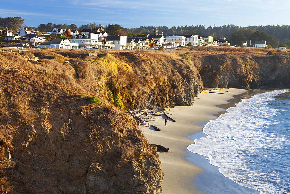 Coastal town of Mendocino, California, United States of America, North America