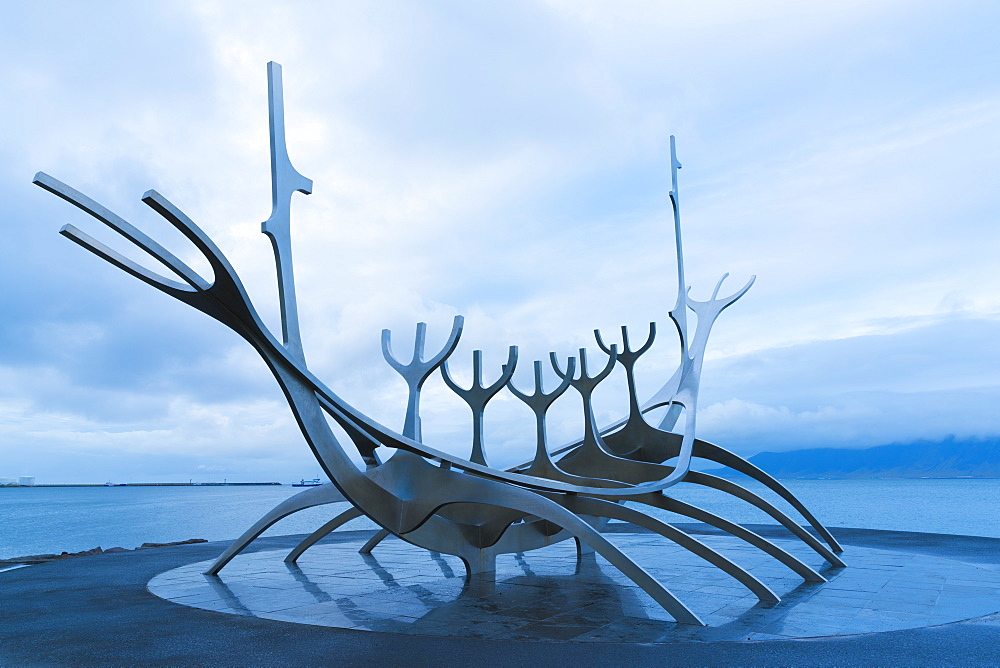 Sun-Craft Sculpture, Reykjavik, Iceland, Polar Regions