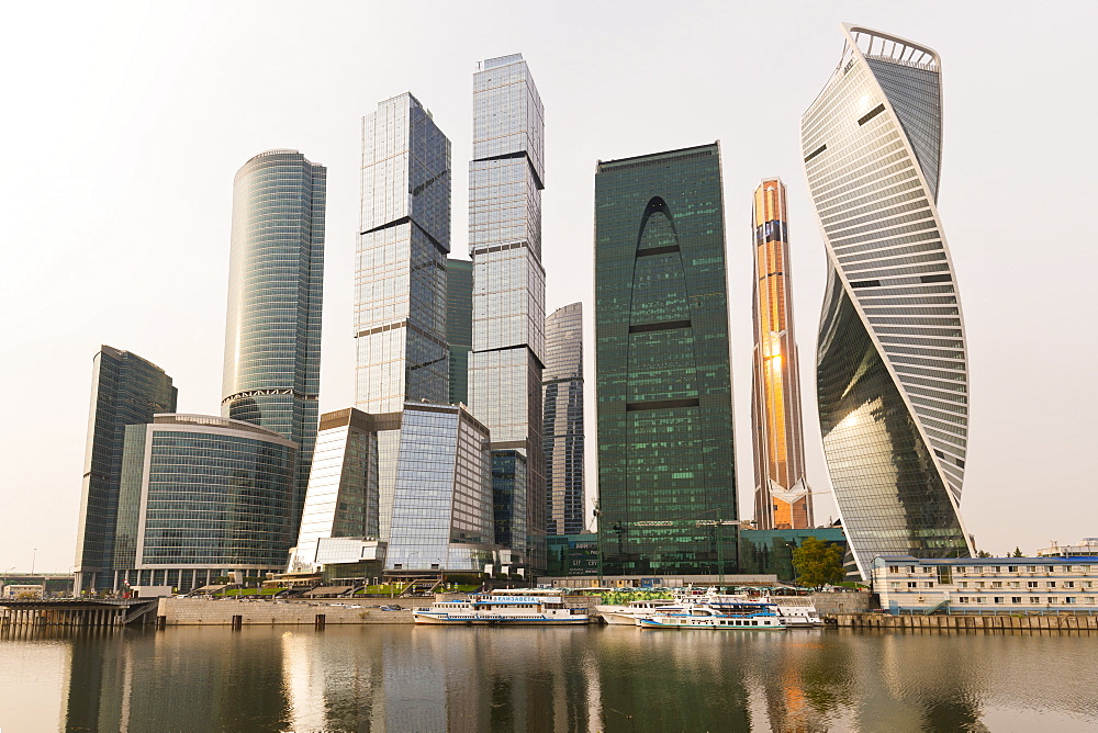 Moscow City skyscrapers, Moscow, Russia, Europe