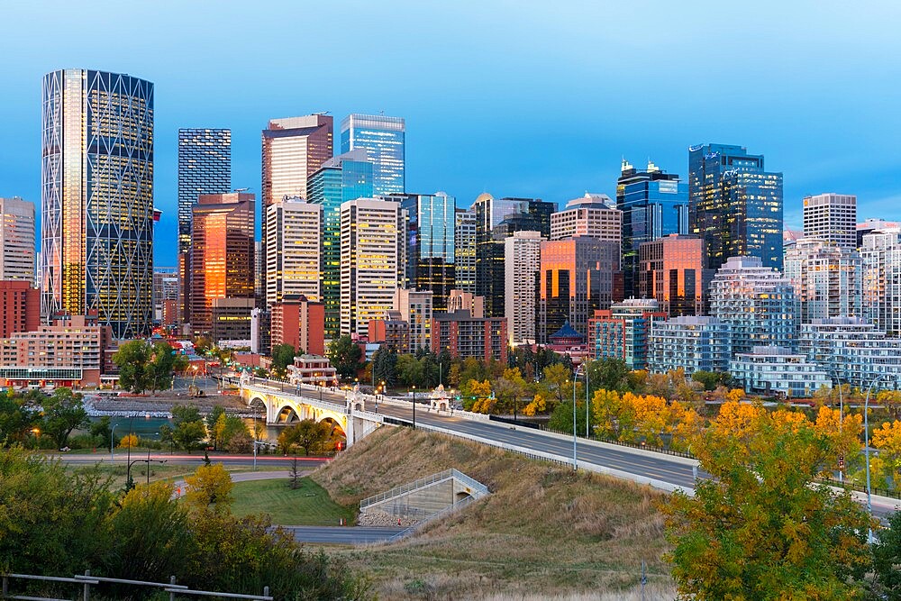 Calgary cityscape, Calgary, Alberta, Canada, North America