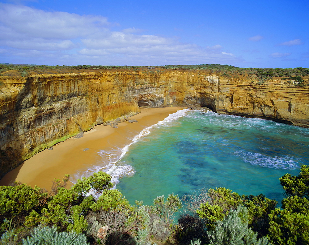 Beach and cliffs, the Great Ocean Road, Victoria, Australia