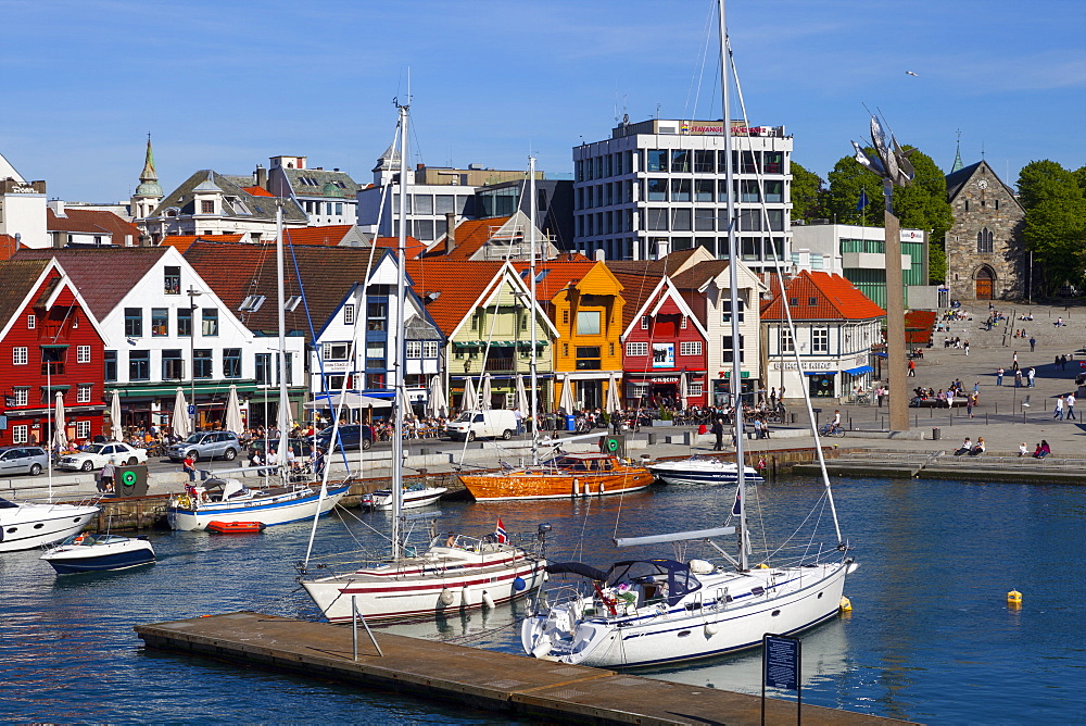 Stavanger's picturesque harbor, Stavanger, Rogaland, Norway, Scandinavia, Europe