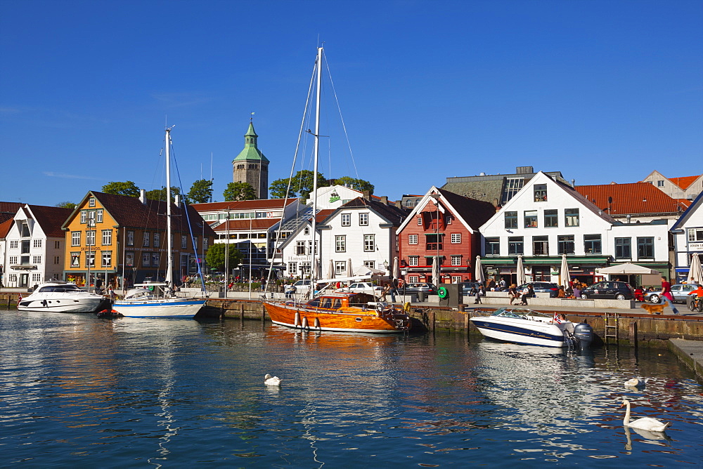 Stavanger's picturesque harbor, Stavanger, Rogaland, Norway, Scandinavia, Europe