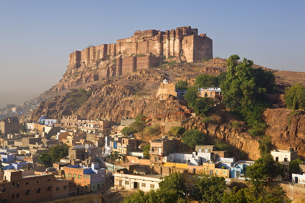 Meherangarh Fort, Jodhpur (The Blue City,) Western Rajasthan, India, Asia