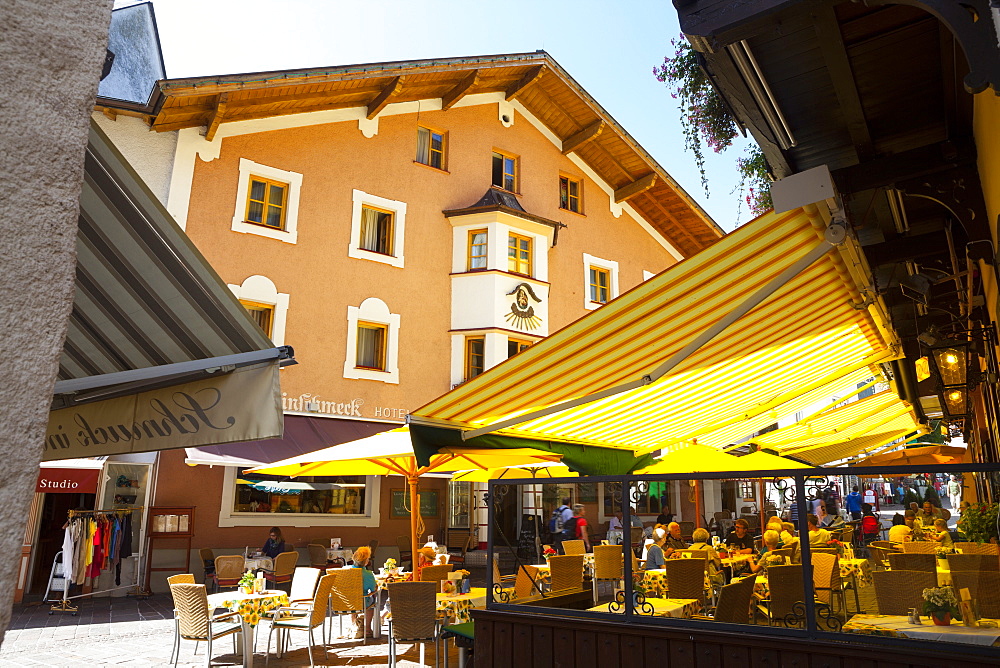 Local cafe and restaurant, Zell am See, Pinzgau, Salzkammergut, Austria, Europe