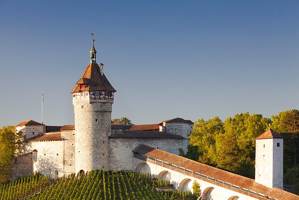 Munot fortress, Schaffhausen, Canton Schaffhausen, Switzerland, Europe