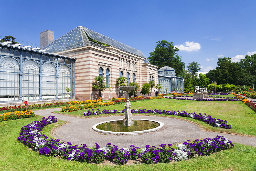 Greenhouse, Maurisches Landhaus, Wilhelma Zoo and Botanical Gardens, Stuttgart, Baden Wurttemberg, Germany, Europe