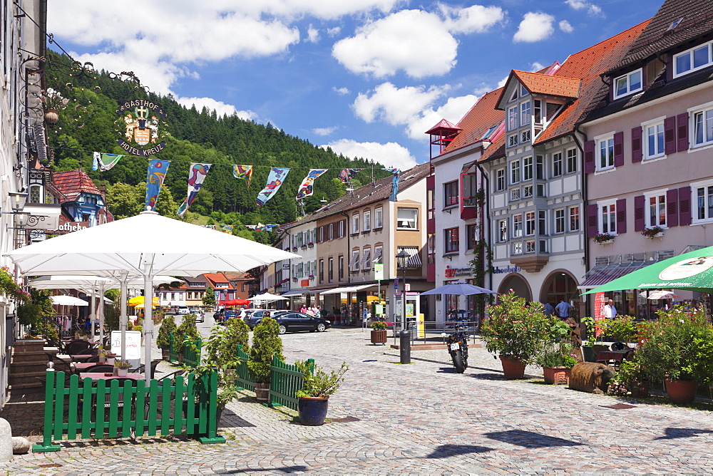 Main Road, Wolfach, Kinzigtal Valley, Black Forest, Baden Wurttemberg, Germany, Europe