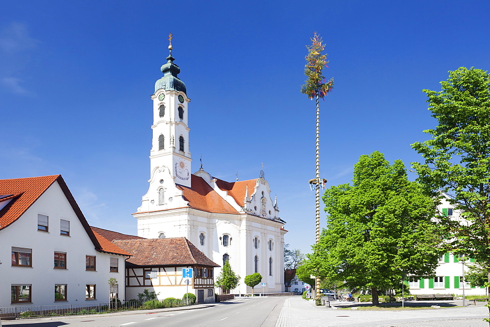 St. Peter and Paul Church, Steinhausen, Upper Swabia, Baden Wurttemberg, Germany, Europe