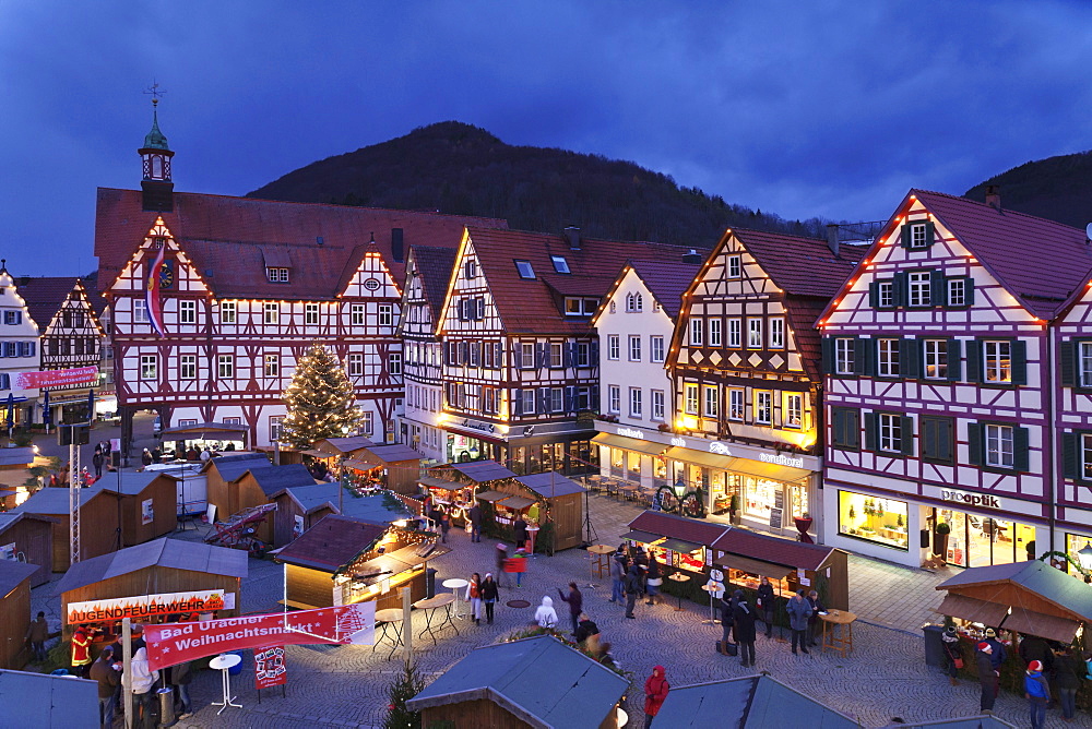 Christmas Fair, Bad Urach, Swabian Alb, Baden Wurttemberg, Germany, Europe