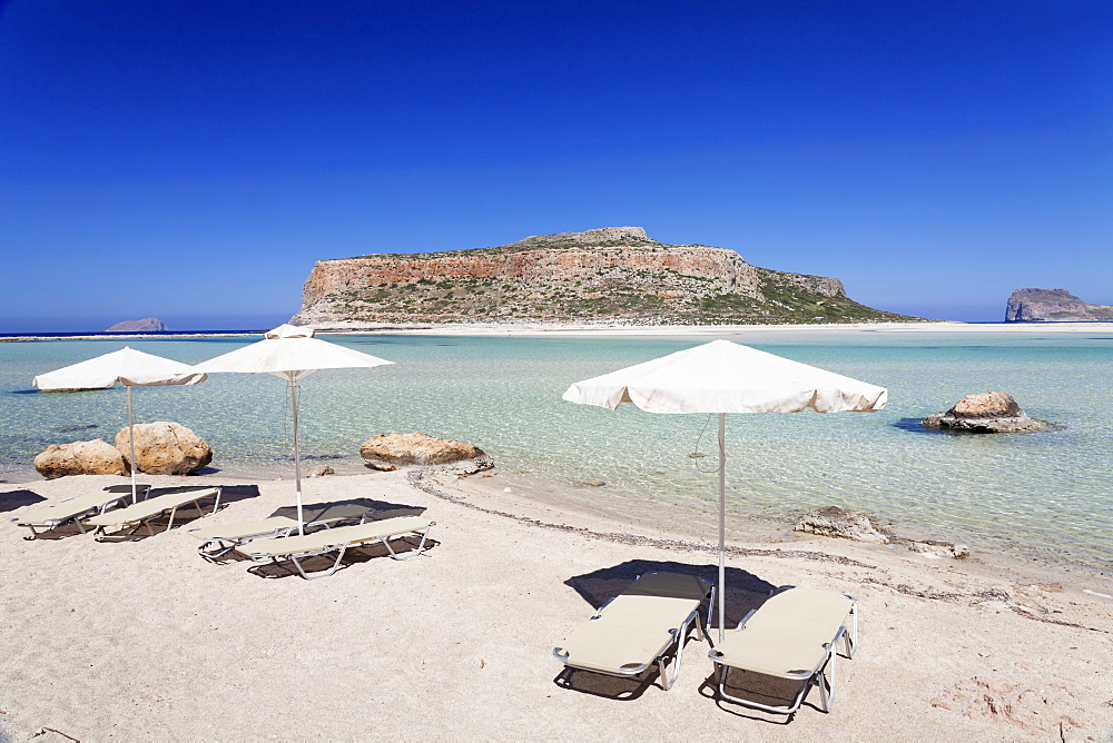 Balos Bay and beach, Gramvousa Peninsula, Crete, Greek Islands, Greece, Europe