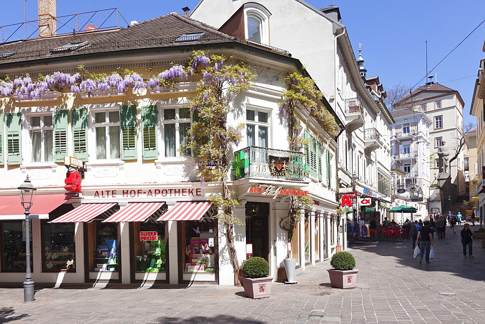 Pedestrian area, Baden-Baden, Black Forest, Baden-Wurttemberg, Germany, Europe