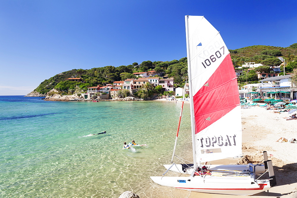 Beach at Scaglieri Bay, Island of Elba, Livorno Province, Tuscany, Italy, Mediterranean, Europe