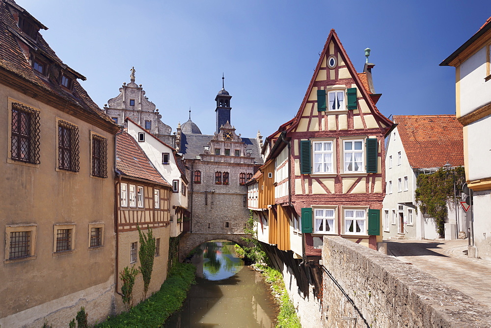 Museum Malerwinkelhaus and Maintor, Marktbreit, Lower Franconia, Bavaria, Germany, Europe