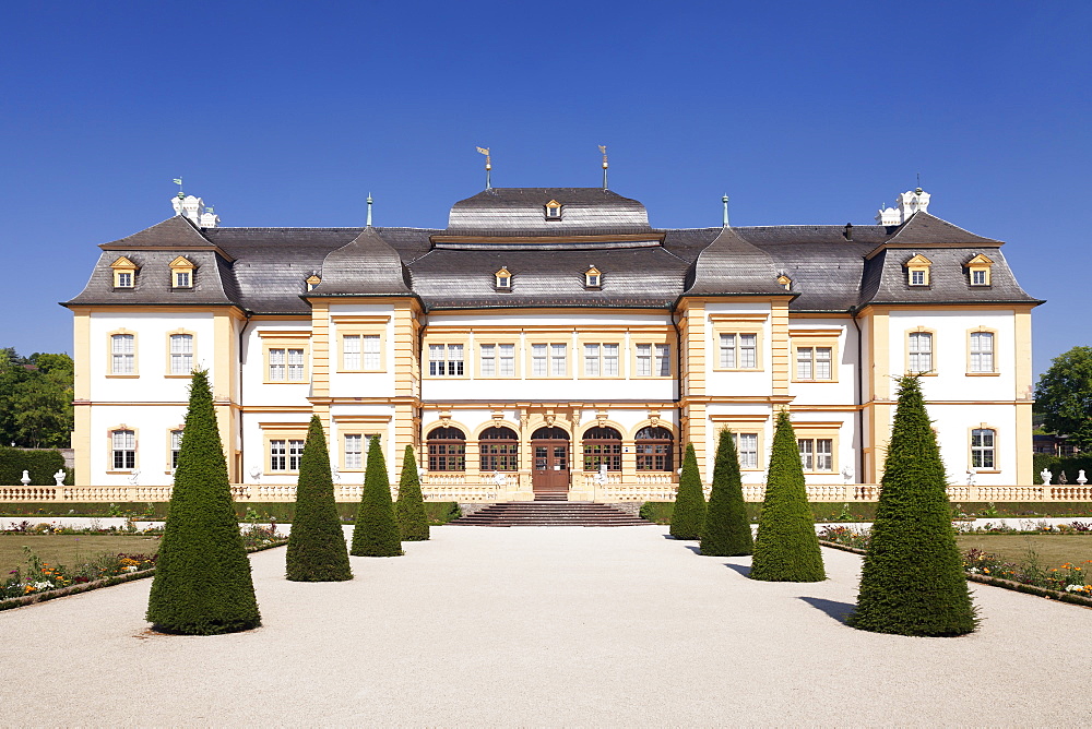 Schloss Veitshoechheim Castle, Roccoco garden, Veitshoechheim, Mainfranken, Lower Franconia, Bavaria, Germany, Europe