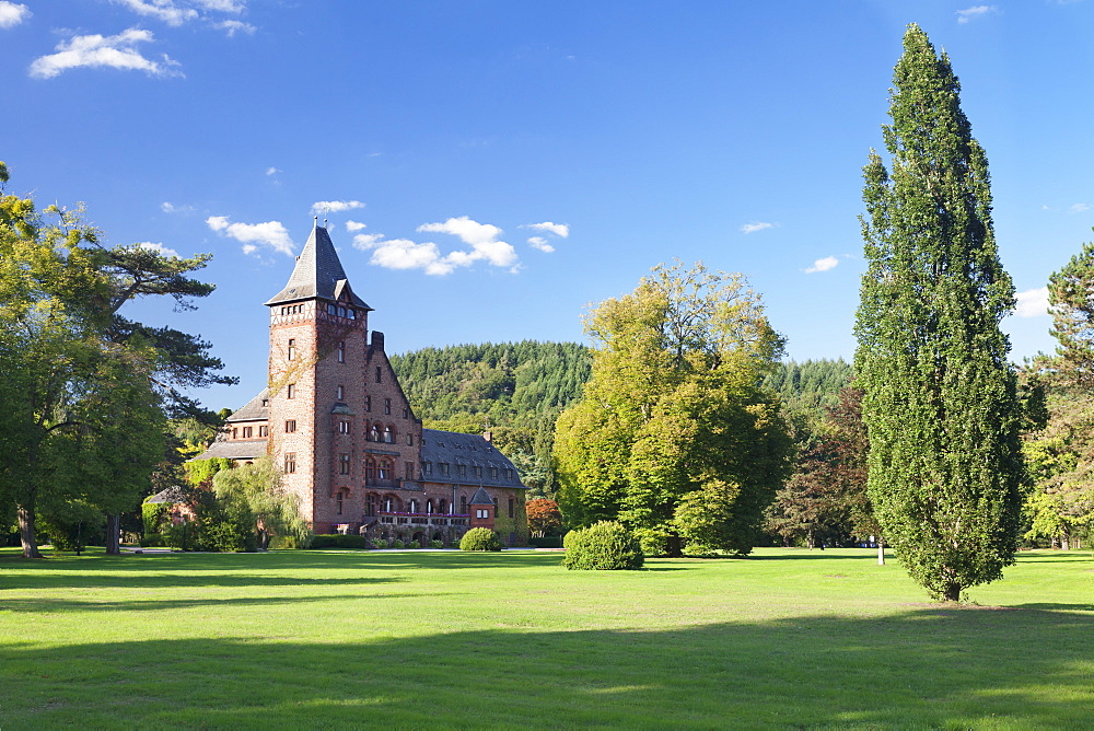 Saareck Castle, Mettlach, Saarland, Germany, Europe