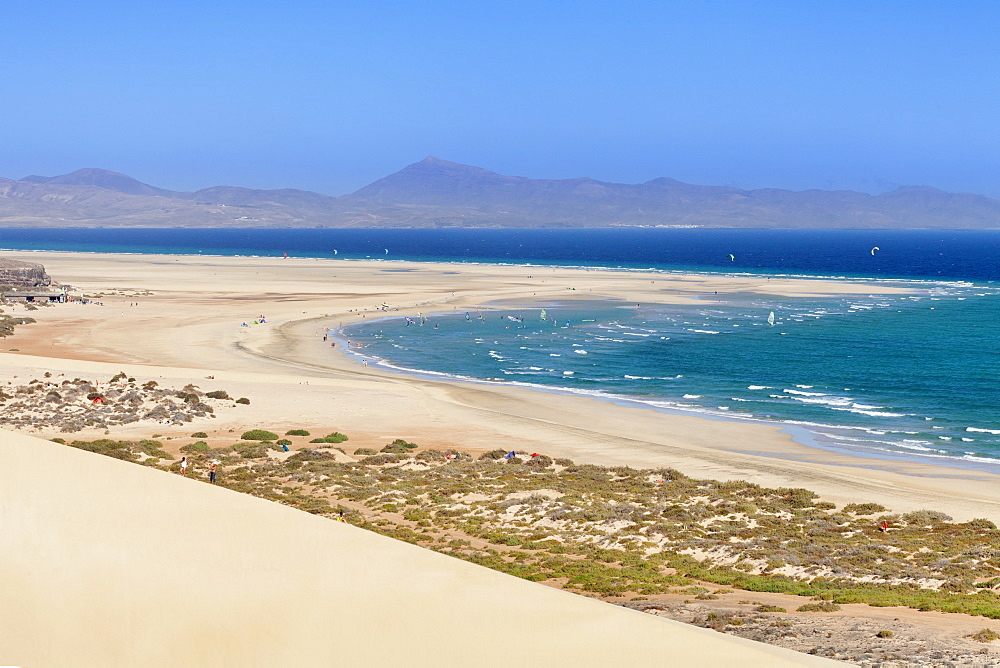 Dunes at Playa de Sotavento, Risco del Paso, Fuerteventura, Canary Islands, Spain, Atlantic, Europe 