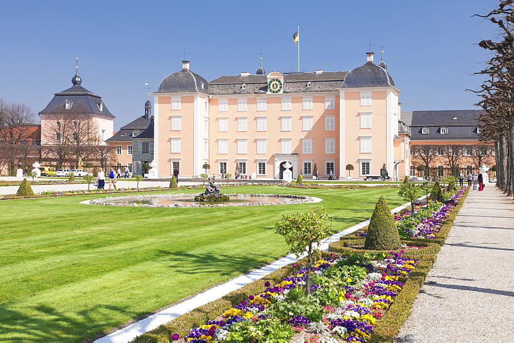 Schloss Schwetzingen Palace, Baroque Garden, Schwetzingen, Baden-Wurttemberg, Germany, Europe