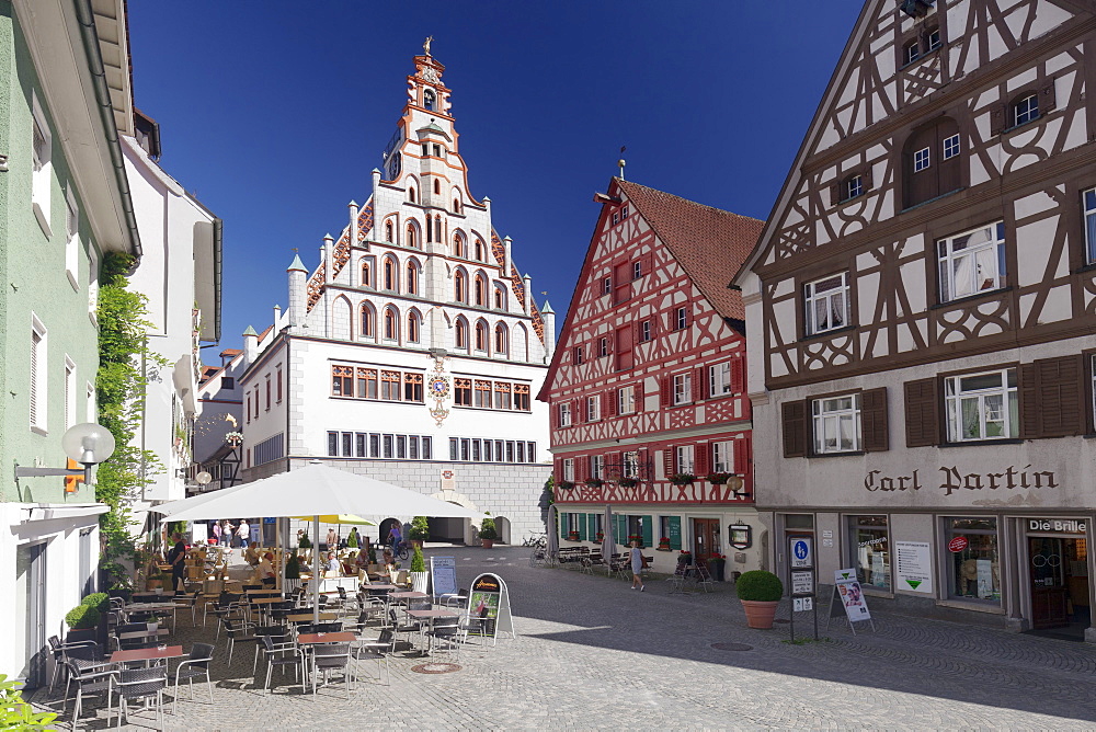 Town hall, Bad Waldsee, Upper Swabian Baroque Route, Upper Swabia, Baden-Wurttemberg, Germany, Europe