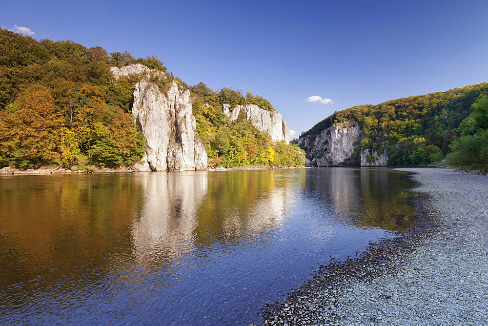 Donaudurchbruch, Danube River, near Kelheim, Bavaria, Germany, Europe