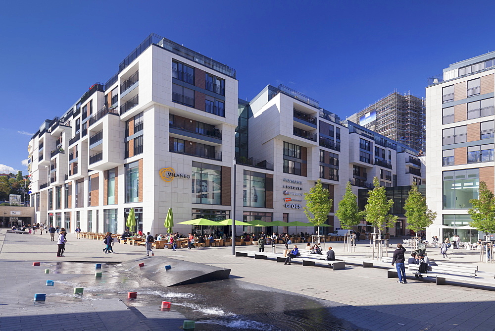 Milaneo shopping center, Europaviertel neighbourhood, Stuttgart, Baden-Wurttemberg, Germany, Europe