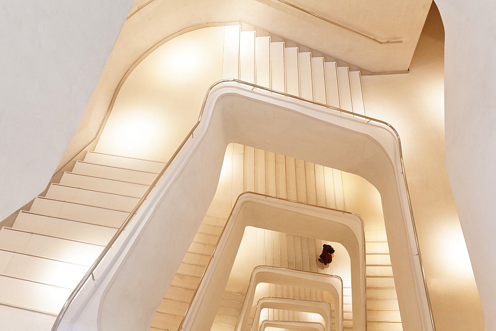 Staircase, CaixaForum, Museum, Architect Herzog and De Meuron, Madrid, Spain, Europe