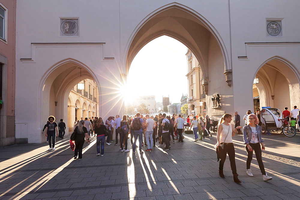 Karlstor gate, Stachus, Neuhauser Street, Munich, Bavaria, Germany, Europe