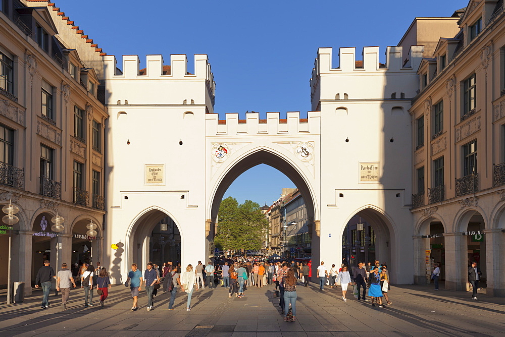 Karlstor Gate, Karlsplatz Square, Stachus, Munich, Bavaria, Germany, Europe