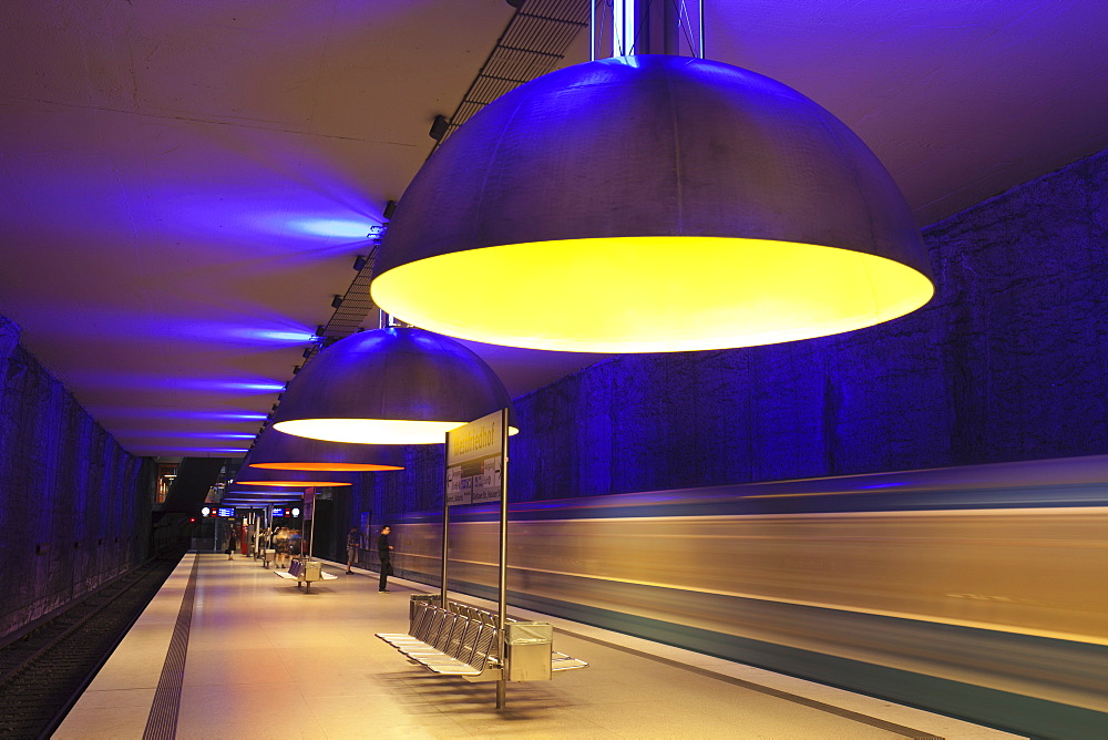 Subway station Westfriedhof, Munich, Bavaria, Germany, Europe